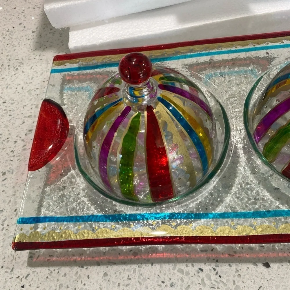 Pier 1 Imports 4 Piece‎ Condiment Set NIB